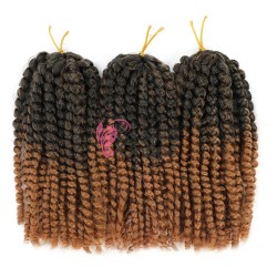 Codite de par Afro Marley de 20 cm MLY005 Ombre Crochet Braids Saten Inchis- Saten Deschis